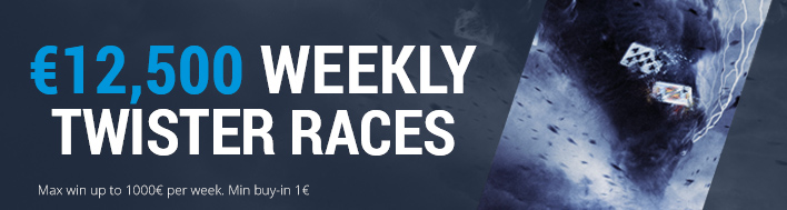 Win your share of €12,500 in weekly Twister Races